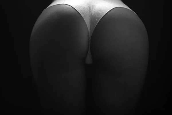 Female Back Buttocks Close Models Underwear Sexy Bikini Woman Butt — Fotografia de Stock