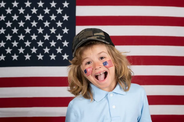 Independence Day 4Th July Child American Flag American Flag Kids — 图库照片