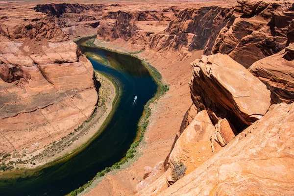 Hufeisenbiegung Und Colorado River Arizona Canyon Nationalpark Blick Auf Einen — Stockfoto