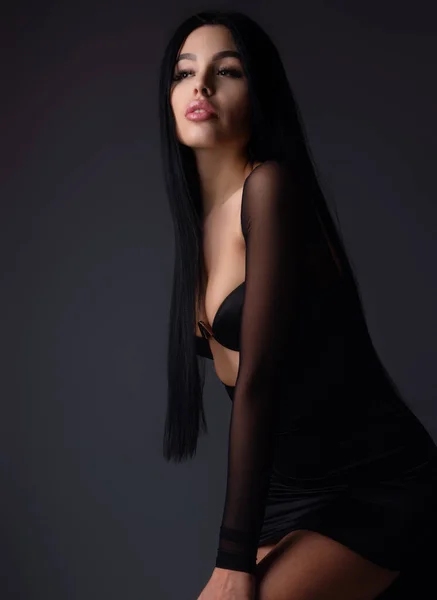 Sexy Attractive Woman Posing Slim Sexy Body Beautiful Sexy Model — Stockfoto
