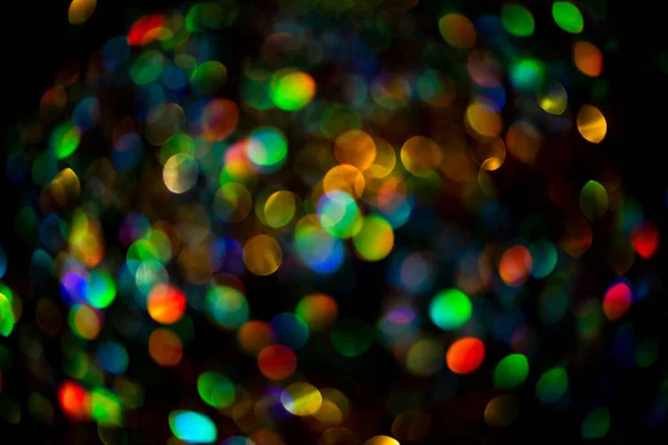 Bunte Glitzernde Lichter Hintergrund Defokussiertes Bokeh Lichttextur Verschwommenes Boke Light — Stockfoto