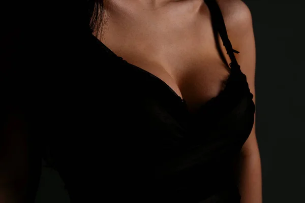 Sexy Large Breasts Woman Breas Boobs Bra Sensual Tits Beautiful — Stock Photo, Image