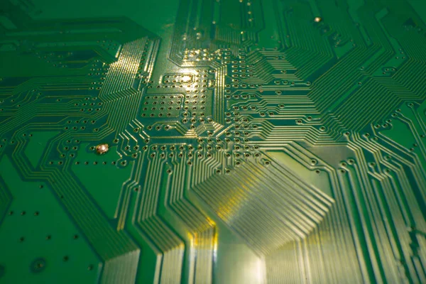 Fondo Placa Circuito Textura Placa Circuito Electrónico Tecnología Informática Chip — Foto de Stock