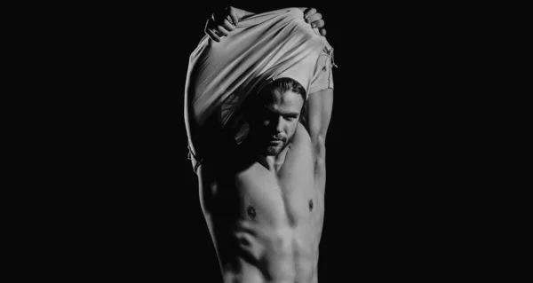 Сексуальное Тело Модели Обнажённое Тело Sexy Naked Man Seductive Gay — стоковое фото