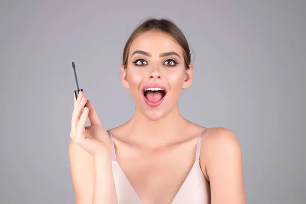 Eyebrow Makeup Beauty Model Shaping Brows Brow Pencil Closeup Womans — 图库照片