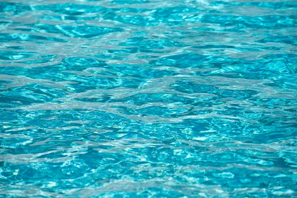 Achtergrond Van Blauw Water Het Zwembad Met Zon Reflectie Rimpel — Stockfoto