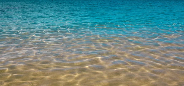 Тропический Пляж Фон Песчаный Пляж Спокойной Волной Бирюзового Океана Мальдивы — стоковое фото