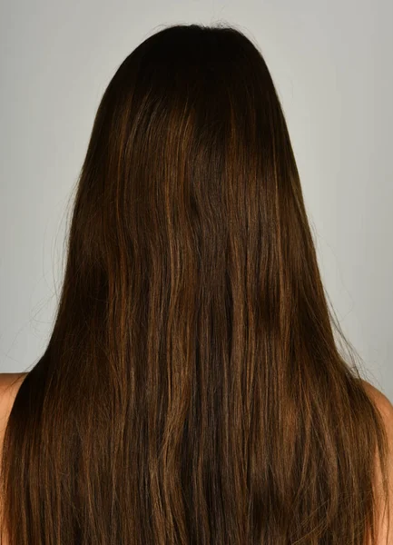 Długie Włosy Bliska Womans Długie Włosy Tekstury Tło Zbliżenie — Zdjęcie stockowe