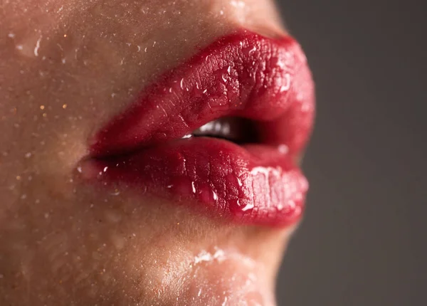 Schoonheid Plastic Lippen Make Schoonheidslip Cosmetische Producten Lipvergroting — Stockfoto