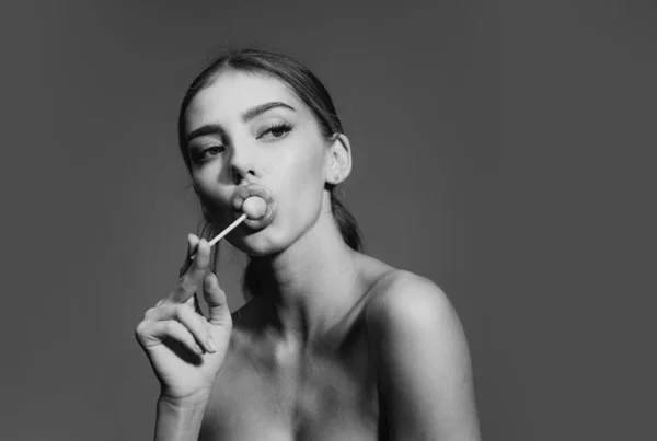 Πορτρέτο Σέξι Γυναίκας Σέξι Ξανθιά Ποπ Τέχνη Γυναίκα Ανοιχτό Στόμα — Φωτογραφία Αρχείου