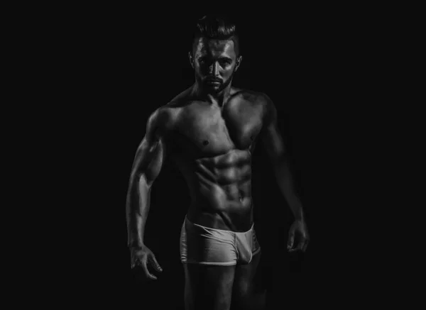Sexy Männliche Modelkörper Nackter Oberkörper Sexy Nackt Mann Verführerisch Homosexuell — Stockfoto