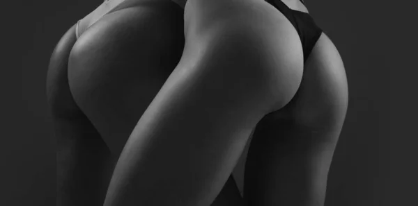 Beautiful Sexy Young Woman Lingerie Sensual Models Slim Body Wearing — Fotografia de Stock