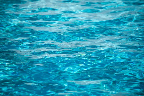 Modrá Rozervaná Voda Bazénu Textura Bazénu Backgraund Povrchové Vody — Stock fotografie