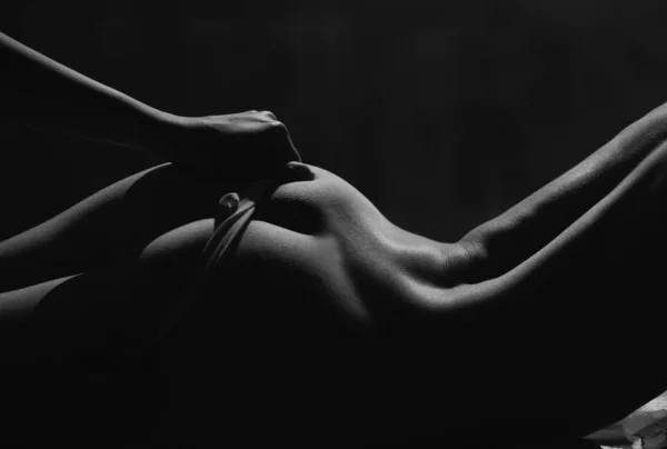 Трусики Сексуальному Жіночому Тілі Модель Нижньої Білизни Сексуальна Дупа Еротичній — стокове фото