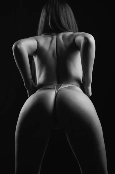 Female Butt Sexy Bikini Erotic Lingerie Bondage Bdsm Concept Seductive — Stock Fotó