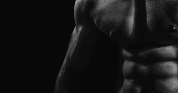 Seksi Erkek Model Vücut Çıplak Gövde Seksi Çıplak Adam Baştan — Stok fotoğraf