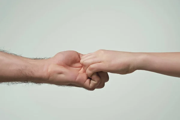Resgate Ajudando Gesto Mãos Relações Salvação Mão Estendendo Mão Para — Fotografia de Stock