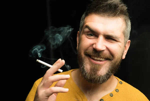 Stoppen Met Roken Verslaving Booswicht Verslaafde Met Een Spuit Die — Stockfoto