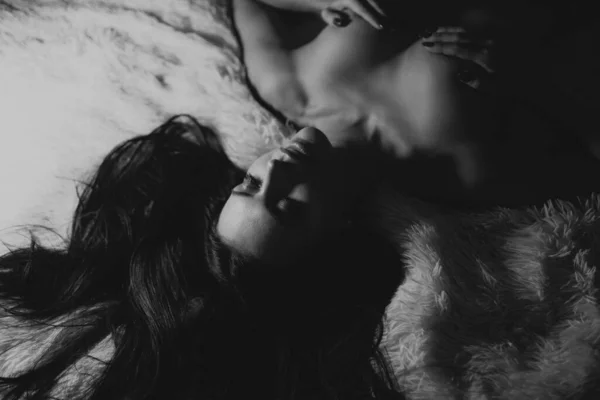 Vrouwelijke Borsten Gladde Huid Sexy Meisje Seksuele Stimulatie Tepels Erotische — Stockfoto