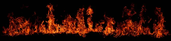 Elden Brinnande Lågor Stor Brinnande Eld — Stockfoto