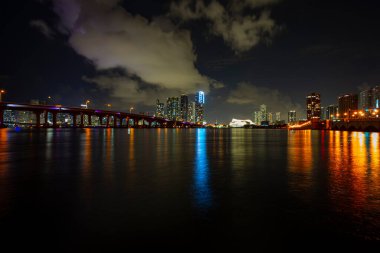 Miami downtown, skyline of Miami at hight