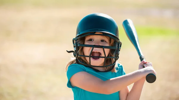 stock image Kid baseball ready to bat. Child batter about to hit a pitch during a baseball game