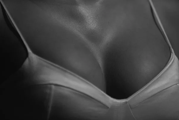Closeup Erotic Topless Woman Sensual Boob Woman Large Breasts Women — Stock Fotó