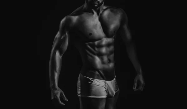 Modello Maschile Sexy Con Torso Nudo Nudo Sexy Giovane Uomo — Foto Stock