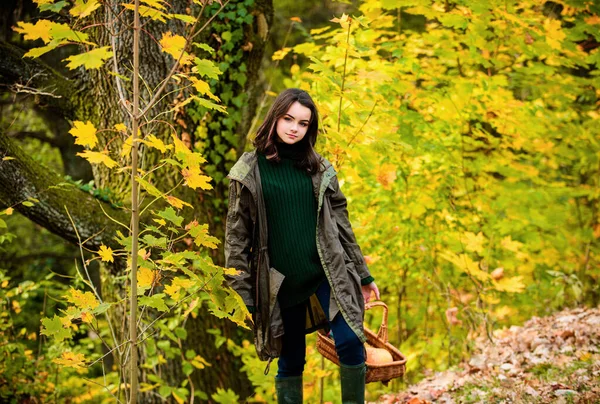 Vacker Tonåring Flicka Eleganta Mode Kläder Höstparken Vacker Tonåring Utomhus — Stockfoto