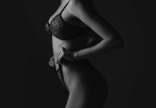 Sexy Arsch Erotischen Dessous Perfekte Weibliche Gesäß Schlanke Figur Bikini — Stockfoto