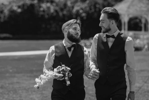 Gay Manželství Svatba Homosexuálů Dovolená Festivaly Události Lgbt Koncept Lgbt — Stock fotografie