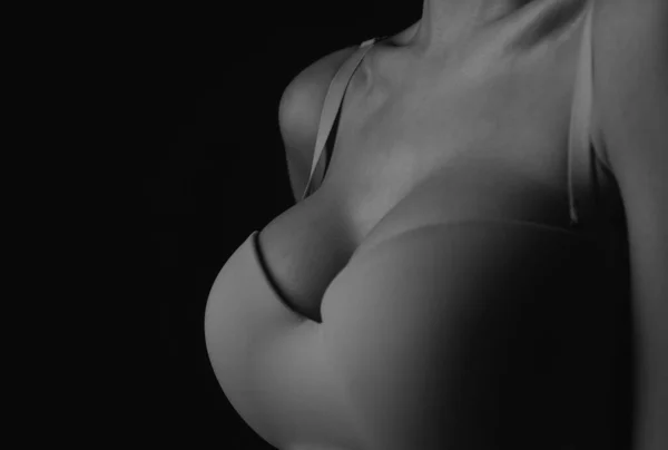 Sexy Breasts Woman Breas Boobs Bra Sensual Tits Beautiful Slim — Stockfoto