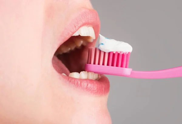 Dentist Toothbrush Tooth Brushing Dental Health — Stock Photo, Image