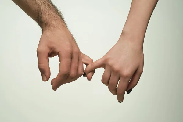 Händchenhalten Aus Nächster Nähe Hilfe Leisten Rettung Helfende Geste Oder — Stockfoto