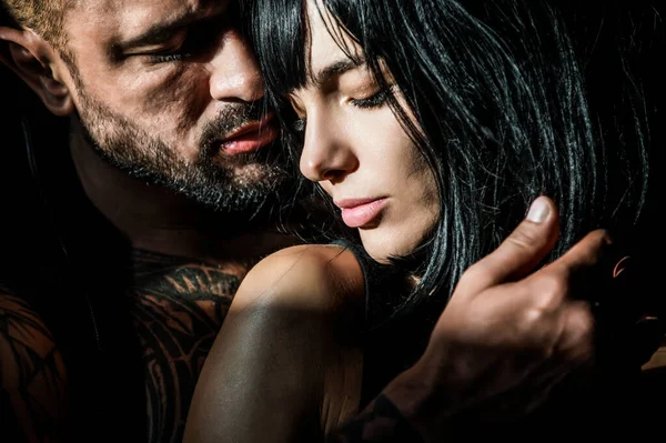 Baştan Çıkarıcı Aşık Şehvetli Seksi Bir Çift — Stok fotoğraf
