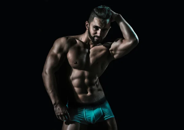 Sexig Manlig Modellkropp Naken Överkropp Sexig Naken Man Förförisk Bög — Stockfoto