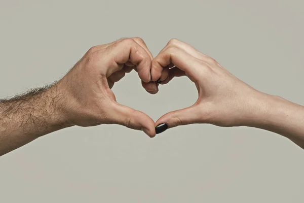 Couple Hands Form Heart Hands Shape Love Heart Heart Hands — Stock Photo, Image