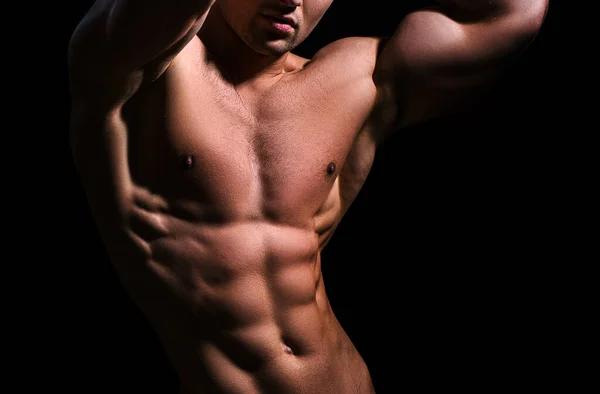 Sexy Homosexueller Körper Männlicher Nackter Oberkörper Eotischer Mann — Stockfoto
