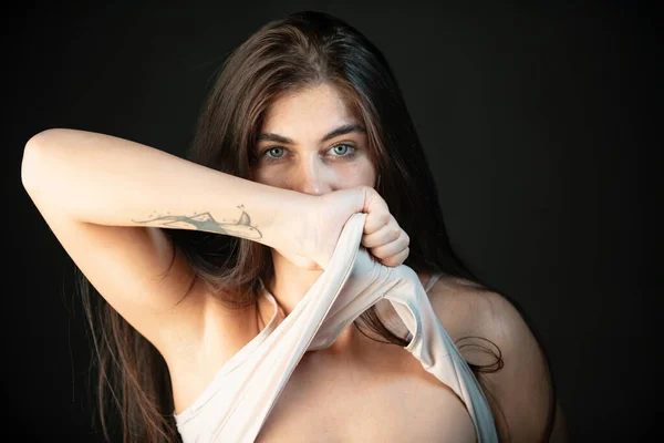 Frauenkörper Modell Weibliche Brust Frauenkörperform Brüste Frau Nach Einer Schönheitsoperation — Stockfoto