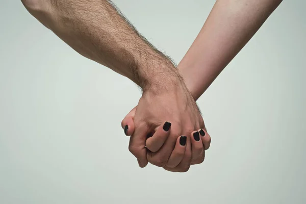 Helping Hand Holding Hand Close Giving Helping Hand Rescue Helping — Stock Photo, Image