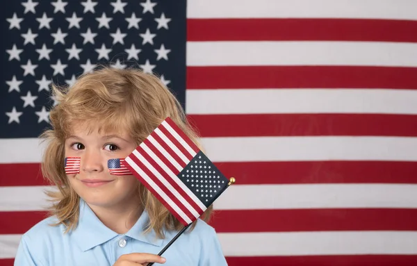 Feierlichkeiten Zum Unabhängigkeitstag Juli Vereinigte Staaten Von Amerika Und Kinderkonzept — Stockfoto