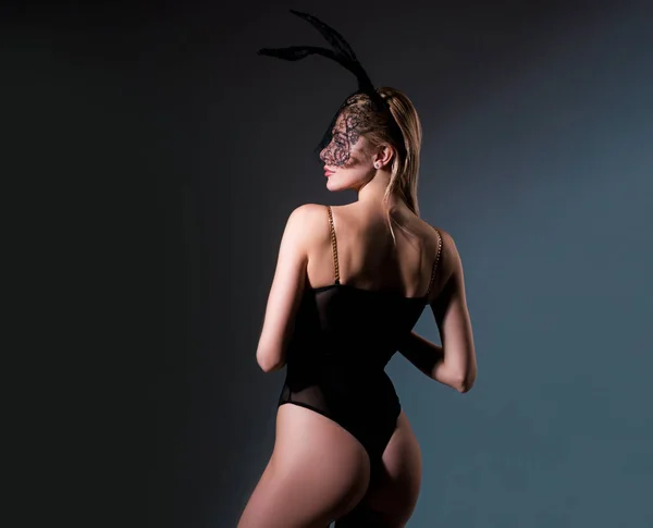 Naked Bunny Woman Fashion Rabbit Hot Girl Luxury Ass Stockings — ストック写真