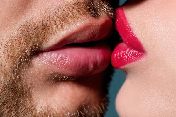 Beijo Sensual Casal Jovem Beijando Fazendo Amor Beijos Amantes — Fotografia de Stock