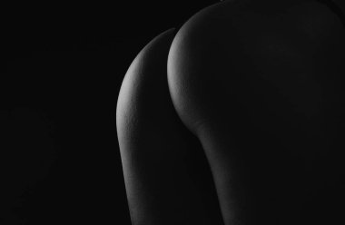 Perfect sexy butt close up. Ideal womans butt and hips. Perfect anti-cellulite and skin care therapy program. Sexy butt with sensual touch