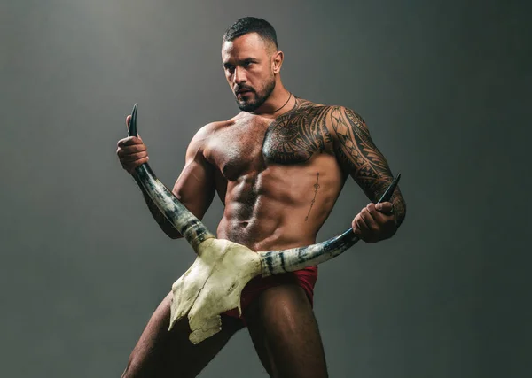 Wunsch Ist Die Kraft Der Energie Sexy Latino Mann Zeigt — Stockfoto