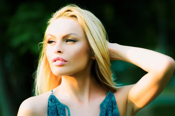 Mulher Spa Beleza Com Retrato Pele Perfeito Modelo Menina Bonita — Fotografia de Stock