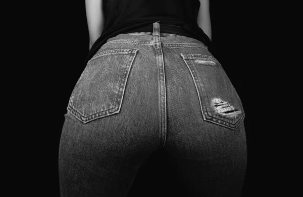 Sexy Butt Women Jeans Womens Buttocks —  Fotos de Stock