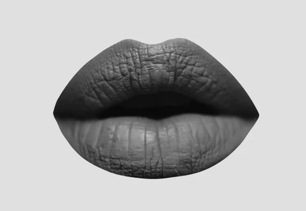 Rode Lippenstift Perfecte Vrouwelijke Lippen Sensuele Vrouw Close Van Mooie — Stockfoto