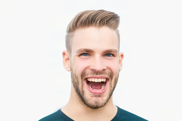 stock image Happy smiling man. People positive emotions. Cheerful gay guy