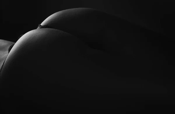 Perfect Sexy Butt Close Ideal Womans Butt Hips Perfect Cellulite — Fotografia de Stock